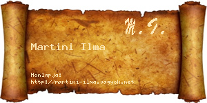 Martini Ilma névjegykártya